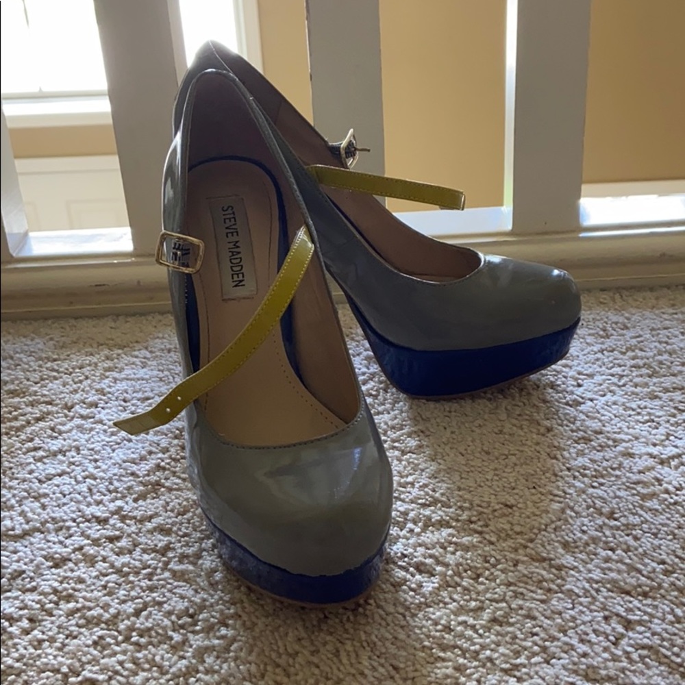 Steve Madden Stilettos Grey and Blue